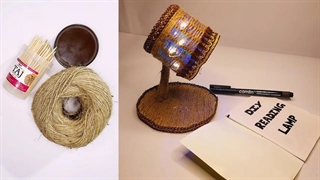 چراغ مطالعه با نخ جوت