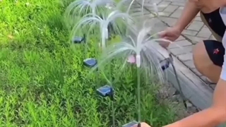 چراغ آبشاری باغچه خورشیدی