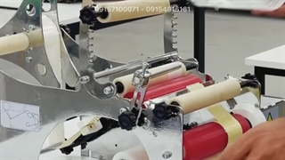 لیبل زن نیمه اتوماتیک ظروف گرد | ماشین ساز 09157100071