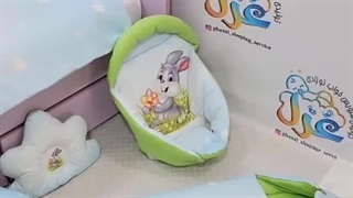 سفارش سرویس کامل سیسمونی و لوازم اتاق خواب کودک به غزل کالا