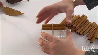 آموزش ساخت شمع با دارچین