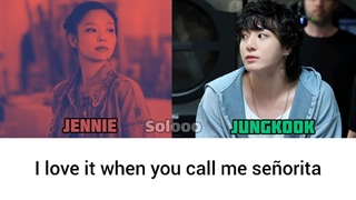 لیریک کاور آهنگ سنوریتا از جنی و جونگکوک(هوش مصنوعی)