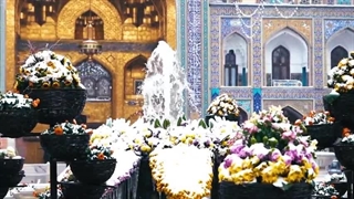 نیمه شعبان بارش برف در حرم مطهر رضوی