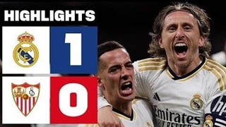 خلاصه بازی رئال‌مادرید ۱ – سویا ۰/
