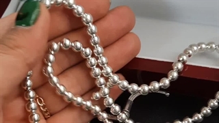 تسبیح نقره ۱۰۱ دانه ای درشت و فاخر _کد:۳۱۷۳۸