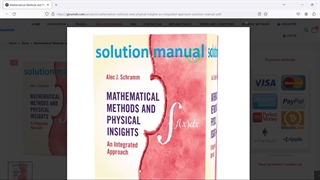 Mathematical Methods and Physical Insights : An Integrated Approach solutions manual pdf