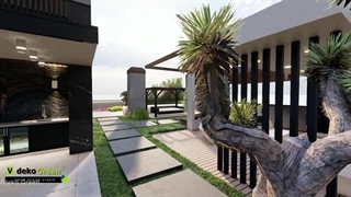 طراحی روف گاردن ( بام سبز ) پروژه Moveup