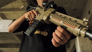 تفنگ تیر ابری شارژی مدل M416 کد ۳۳۸ - اسباب بازی تهران توی