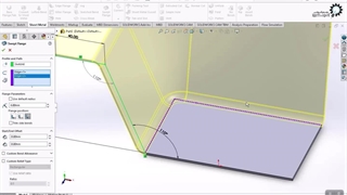 آموزش کار با ابزار Swept Flange در سالیدورکز
