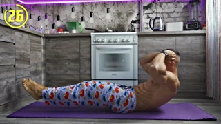 ۳ دقیقه تمرین عضلات شکم