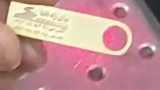 فلش تبلیغاتی فلزی با لیزر لوگو بروی بدنه