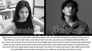 کاور جونگکوک و جنی از آهنگ calm down (هوش مصنوعی)