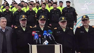 رزمایش نوروزی پلیس با اقتدار برای سال 1403 توسط پلیس پایتخت در میدان آزادی با حضور سردار رادان برگزار شد