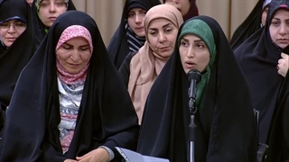 اشعار خانم طیبه عباسی پیرامون کودکان غزه محضر رهبر معظم انقلاب ۱۴۰۳/۱/۶