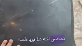 آموزش لکه برداری سنگ و سابزنی دستی سنگ کابینت و اجرای نانو پولیش سنگ