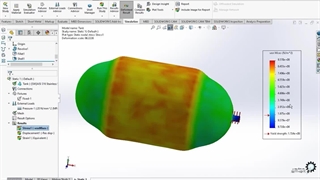 آموزش آنالیز هیدرواستاتیکی مخزن با نرم افزار سالیدورکز
