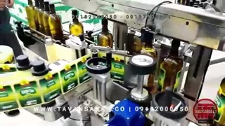 دستگاه لیبل زن شیشه روغن زیتون | 09152000050