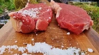 آشپزی در طبیعت | استیک گوشت