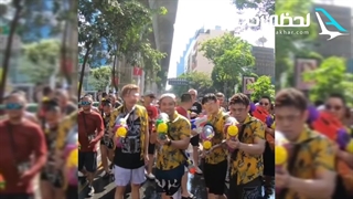 جشن آب یا سونگکران؛ نبرد 3 روزه‌ی مشترک بین آدم‌ها و فیل‌ها