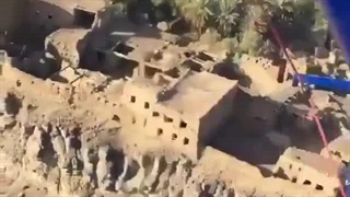 قلعه منسوب به خیبر از بالا