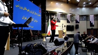 گرشا رضایی در جشن آتش نشانی
