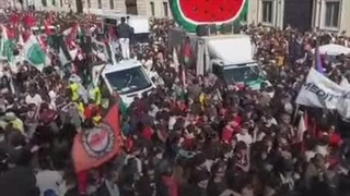 تظاهرات گسترده حمایت از فلسطین در ایتالیا