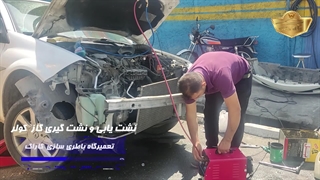 خدمات سرویس کولر خودروی مگان در تعمیرگاه باطری سازی کاراک