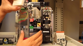 نصب بوبین آندر ولتاژ و شنت تریپ در کلید هوایی اشنایدر