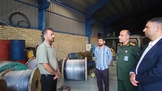بازدید مسوول بسیج علمی فارس از شرکت های دانش بنیان لامرد