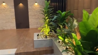 فضایی دلپذیر و شاداب در ویلا