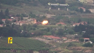 حملات حزب الله لبنان با موشک هدایت شونده در شمال فلسطین اشغالی - طوفان الاقصی