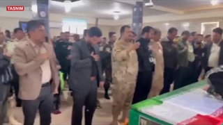 وداع با پیکر شهید نیروی انتظامی جلال اعتماد - قروه