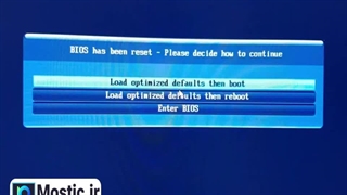 حل مشکل Load optimized defaults then boot