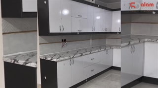 نمونه ای از اجرای کابینت زیبای ام دی اف