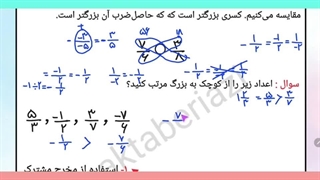 آموزش رایگان ریاضی نهم، فصل دوم، بخش اول