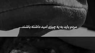 دیالوگ ماندگار از رنگو مردم  باید به یک چیزی امید داشته باشند