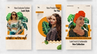 پروژه آماده افترافکت 9 استوری موشن تبلیغاتی مد و فشن بهاری