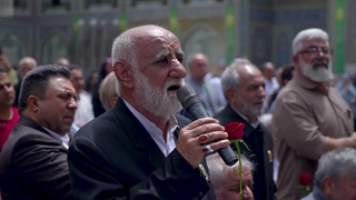 تشرف جانبازان قطع نخایی آسایشگاه امام خمینی (ره) به حرم مطهر رضوی در دهه کرامت