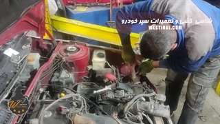 صافکاری و نقاشی  تخصصی خودروی سمند سورن در تعمیرگاه تخصصی وستینال .