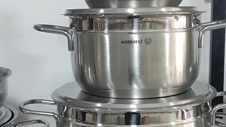 سرویس قابلمه استیل کرکماز 9 پارچه مدل A2000