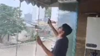 طراحی و اجرا درب اتوماتیک شیشه ای ترمال بریک، کرتال وال، نرده و نما شیشه ای در قزوین