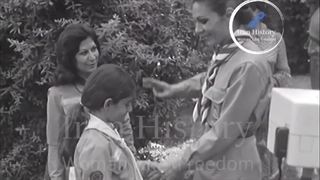 بازدید شهبانو فرح پهلوی از اردوی پیش‌آهنگی