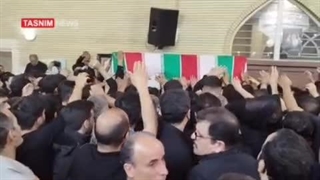 وداع با پیکر شهید سید مهدی موسوی در شهرک محلاتی - محافظ شهید رئیسی