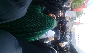 طنین شعار "مرگ بر امریکا و مرگ بر اسراییل" در تشییع پیکر سیدالشهدای خدمت