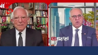 14030308: ضایع شدن کارشناس متعصب رژیم صهیونیستی در پخش زنده شبکه سلطنت‌طلب