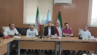 سید مهدی شاهچراغی درجمع اعضای مسکن مهر
