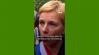 هزاران نفر در پاریس علیه تهاجم اسرائیل به غزه تظاهرات کردند !!