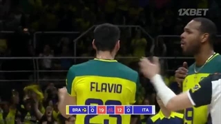 خلاصه دیدار برزیل 2 _ ایتالیا 3 - هفته اول رقابتهای لیگ ملتهای والیبال 2024