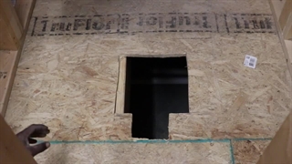 نصب تشت با تخت بتنی