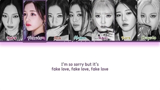 لیریک کاور آهنگ Fake Love از گروه بیبی مانستر (ai)